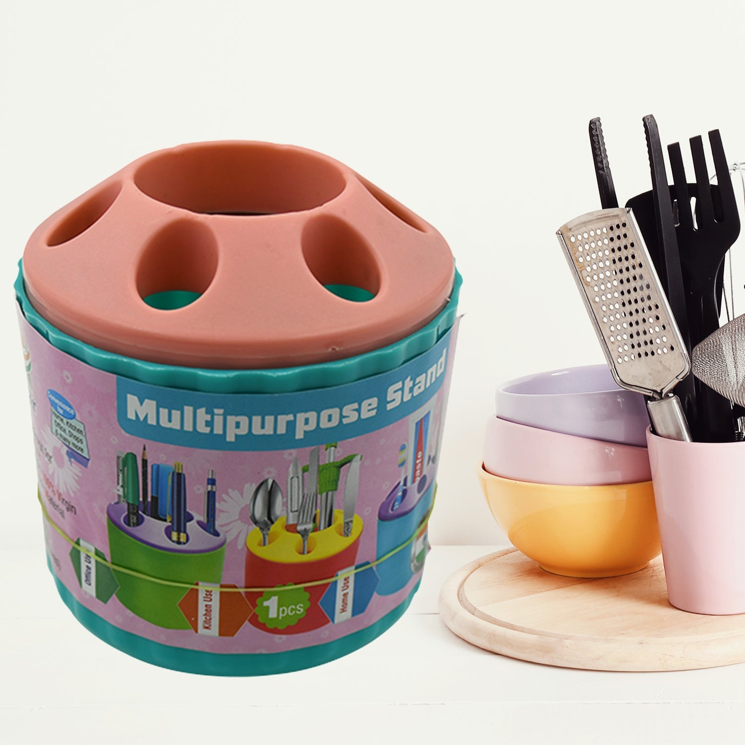 4273 Plastic Round Multi-Purpose Toothpaste Stationary Pen Pencil Holder, Mini Desk Office Desktop Stationery Organizer Bathroom Shelves for Adults Multifunctional (1 Pc) 4273 Plastic Round Multi-Purpose Toothpaste Stationary Pen Pencil Holder, Mini Desk Office Desktop Stationery Organizer Bathroom Shelves for Adults Multifunctional (1 Pc)